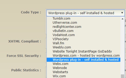 wordpress-hosted-visitor-tracker-code-selector