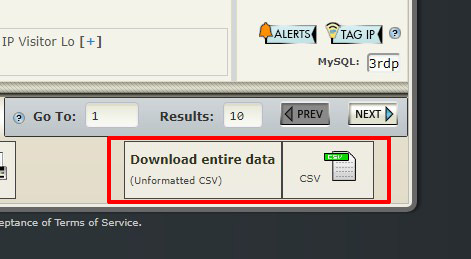 export and download ip list to CSV file