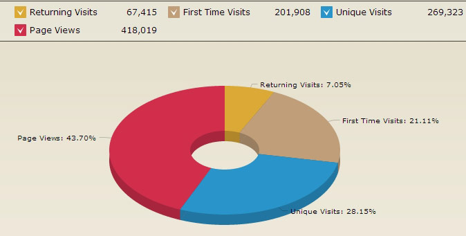 website analytics chart